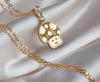 14K Solid Gold Mushroom Charm Necklace, Magic Mushroom Real Gold Pendant, Silver Mushroom Dainty Charm NecklacMushroom Lovers, Mushroom Gift
