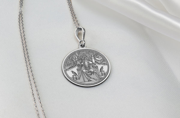 14K Gold Odin Pendant, Viking's father, Viking Pendant, Paganism necklace, Odin valhalla, Odin silver Peendant, Viking Pendant gift