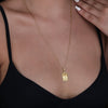 14 K Solid Two of Pentacles Tarot Card Necklace, Two of Pentacles Tarot Silver Charm Pendant, Gold Tarot Jewelry, Tarot Jewelry Gift