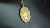 14K Solid Gold Durga Hindu Goddess Necklace, Durga Silver Hindu Goddess Pendant, Hindu Women jewelry, Women Hindu Goddess Meddalion