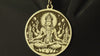 14K Solid Gold Vishnu Charm Necklace, Vaishnavism Vishnu Pendant, Gold Trimurti Charm, Bestower of Karma, Vaishnavism, Hari Om Charm Gift