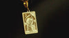 14K Solid Gold Death Tarot Charm Necklace, Silver Death Tarot Pendant, Tarot Card Jewelry, Tarot Card Charm Necklace gifts for her