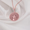 Rose Gold Charm Necklace featuring a delicate, minimalist design. Perfect for everyday wear or special occasions. Rose gold-plated, adjustable chain. A great gift for women who love elegant, modern jewelry and dainty accessories.