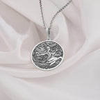 silver Virgo zodiac charm necklace, designed for those who appreciate fine handcrafted jewelry.