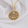 Lakshmi necklace gold Pendant Hindu Goddess of Wealth, Prosperity & Fortune | Spiritual Amulet for Abundance & Blessings | Handmade Hindu Jewelry | Goddess Lakshmi Necklace for Success & Good Luck | Divine Lakshmi Talisman | Gold & Silver Lakshmi Charm for Protection & Prosperity