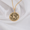 Gold Hecate charm pendant featuring the triple goddess symbol, embodying magic, wisdom, and transformation. This powerful amulet channels lunar energy, intuition, and divine protection, making it ideal for spiritual seekers, witches, and goddess worshippers. Inspired by ancient mythology, it represents crossroads, the moon, and mystical power. A meaningful gift for those drawn to esoteric knowledge, Wicca, and the divine feminine, enhancing connection to spiritual guidance and protection.