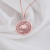 Rose Gold Crane Pendant Necklace with Japanese Origami Design | Romantic Dainty Jewelry Gift for Her in Gift Box