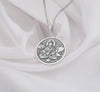 Buddhist Bodhisattva Tara Silver Pendant necklace featuring a detailed pendant of the Buddhist goddess, symbolizing compassion and protection. Tara coin pendant This luxurious piece combines spiritual significance with timeless style, perfect for those seeking meaningful jewelry.