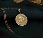 Solid Gold Norse Mythology Necklace, Viking Amulet, Thor Hammer Pendant, Mjolnir Necklace, Valkyrie Charm, Nordic Viking Jewelry, Gold Pagan Rune Necklace, Norse Warrior Gift, Handmade Gold Viking Pendant