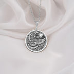 925 Sterling Silver Thunderbird Necklace featuring a detailed tribal design. Symbol of protection, spirituality, and strength. Handmade mystical pendant, ideal as a meaningful gift or spiritual jewelry piece for daily wear.
