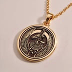 Rose Gold Plated Anubis Necklace with an elegant finish. This Egyptian god pendant is perfect for mythology lovers and spiritual enthusiasts. Unisex design makes it an ideal gift for birthdays or special occasions.