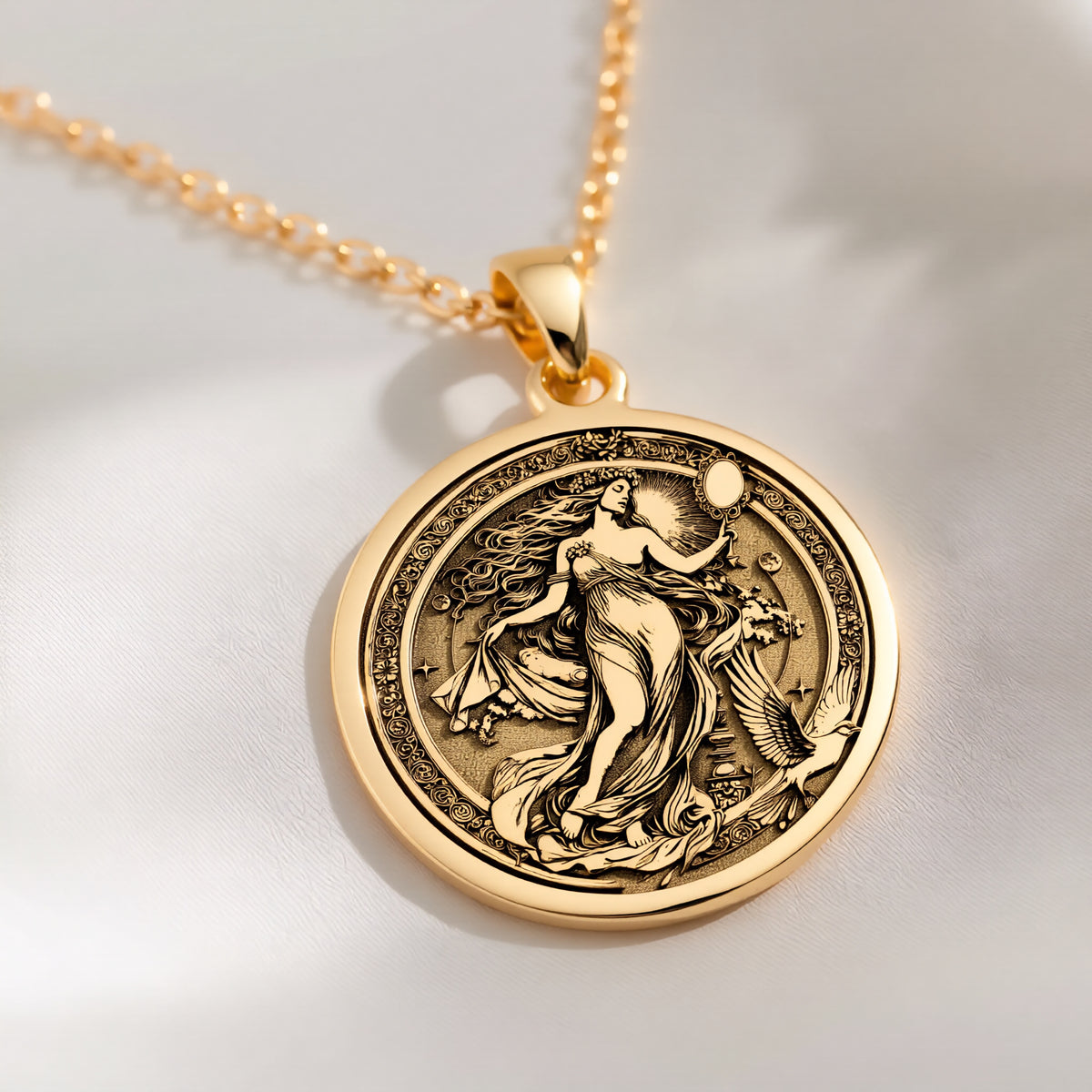 handcrafted necklace Birth of Venus Aphrodite Sea Shell | & Options - Ancient Mythology Ocean Lover Gift mythology - view 8