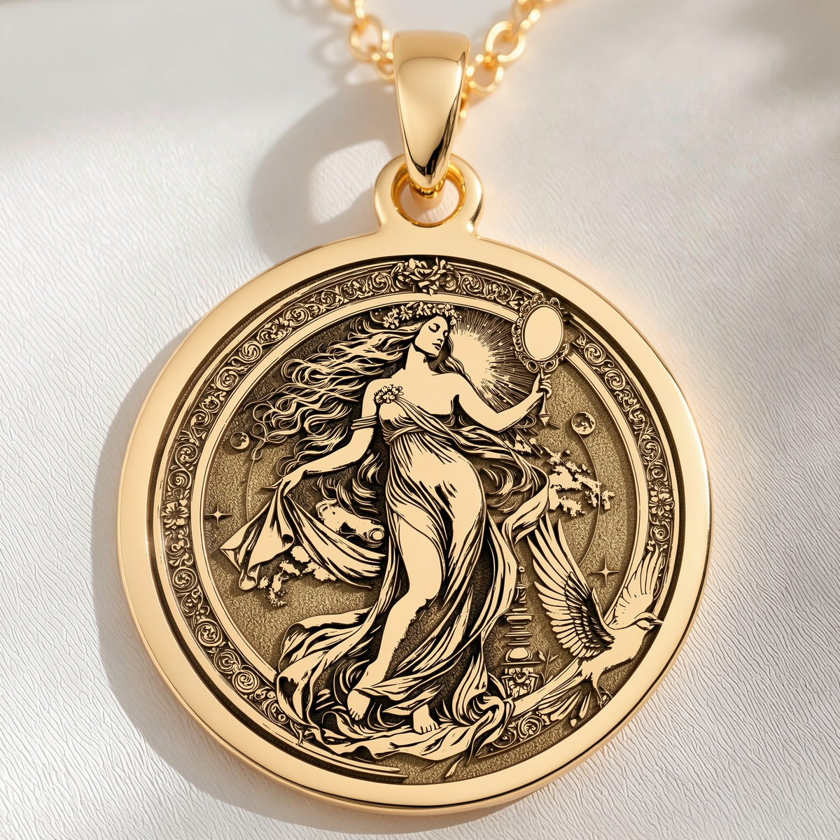 handcrafted necklace Birth of Venus Aphrodite Sea Shell | & Options - Ancient Mythology Ocean Lover Gift mythology