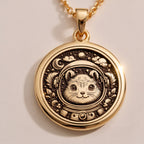 925 Sterling Silver Astronaut Squirrel Necklace with celestial details. A timeless piece for those who love space-themed and animal-inspired jewelry.