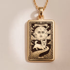 A polished 14K solid gold Corgi medallion. This fine pet jewelry represents the breed's curious nature, making it a perfect Corgi lover gift.
