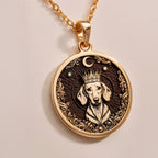 An elegant rose gold plated Dachshund King pendant. The beautiful engraving makes this a dainty and modern piece of dog mom jewelry.
