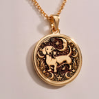 925 925 Sterling Silver Dachshund Dog Pendant Necklace Necklaces Silver-toned metal pendant necklace with round shape and engraved design.