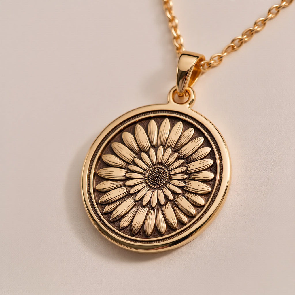 14K 14K Gold Plated Tarot Cat Charity Necklace Necklaces Gold-toned square pendant size chart for necklace measurements