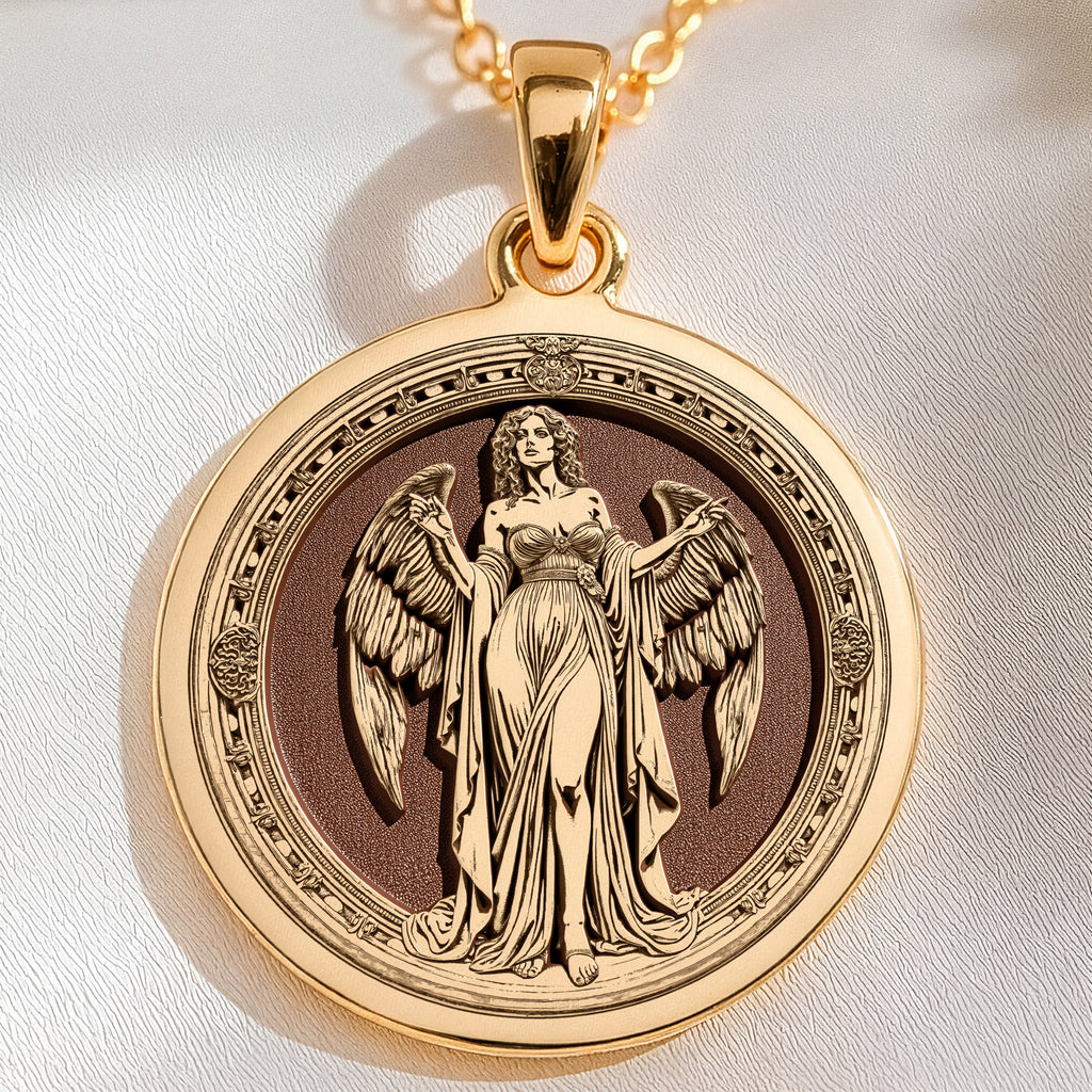 Empusa Shapeshifter Demoness Pendant | 14K Solid Gold - Ancient Mythology Protection Talisman