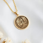 Woodland Nymph Coin Fairy Necklace | Silver & Plated Options - Nature Fantasy Protection Talisman
