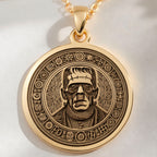 handcrafted necklace Frankenstein Monster Amulet | - Horror Mythology Gift mythology