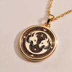 925 sterling silver Gemini Zodiac Medallion Medallion: size chart round gold pendants i...