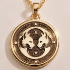 Gemini Zodiac Medallion Medallion | 14K Gold & Silver Options - Astrological Sign Zodiac Horoscope - Image 2