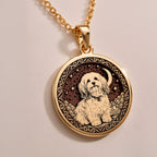 A striking 925 sterling silver Havanese charm. The art shows the celestial dog, a meaningful piece of jewelry for a pet owner.