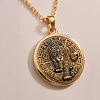 A striking 925 sterling silver tarot card pendant of a jaguar. This piece of visionary art is inspired by the Aztec god Tepeyollotl and shamanism.