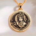Krishna Hindu Pendant - 14K Solid Gold