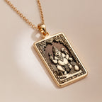 Kubera God of Wealth Pendant | 14K Solid Gold - Hindu Mythology Protection Talisman