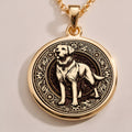 Labrador Dog Tarot Pendant - 14K Solid Gold