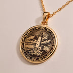 925 sterling silver Lighthouse Coastal Beacon Medallion Pendant: size chart round gold ...