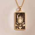 14K Solid Gold Zen Meditation Frog Animal Charm Necklace. Spiritual protection yoga zen meditation jewelry pendant.