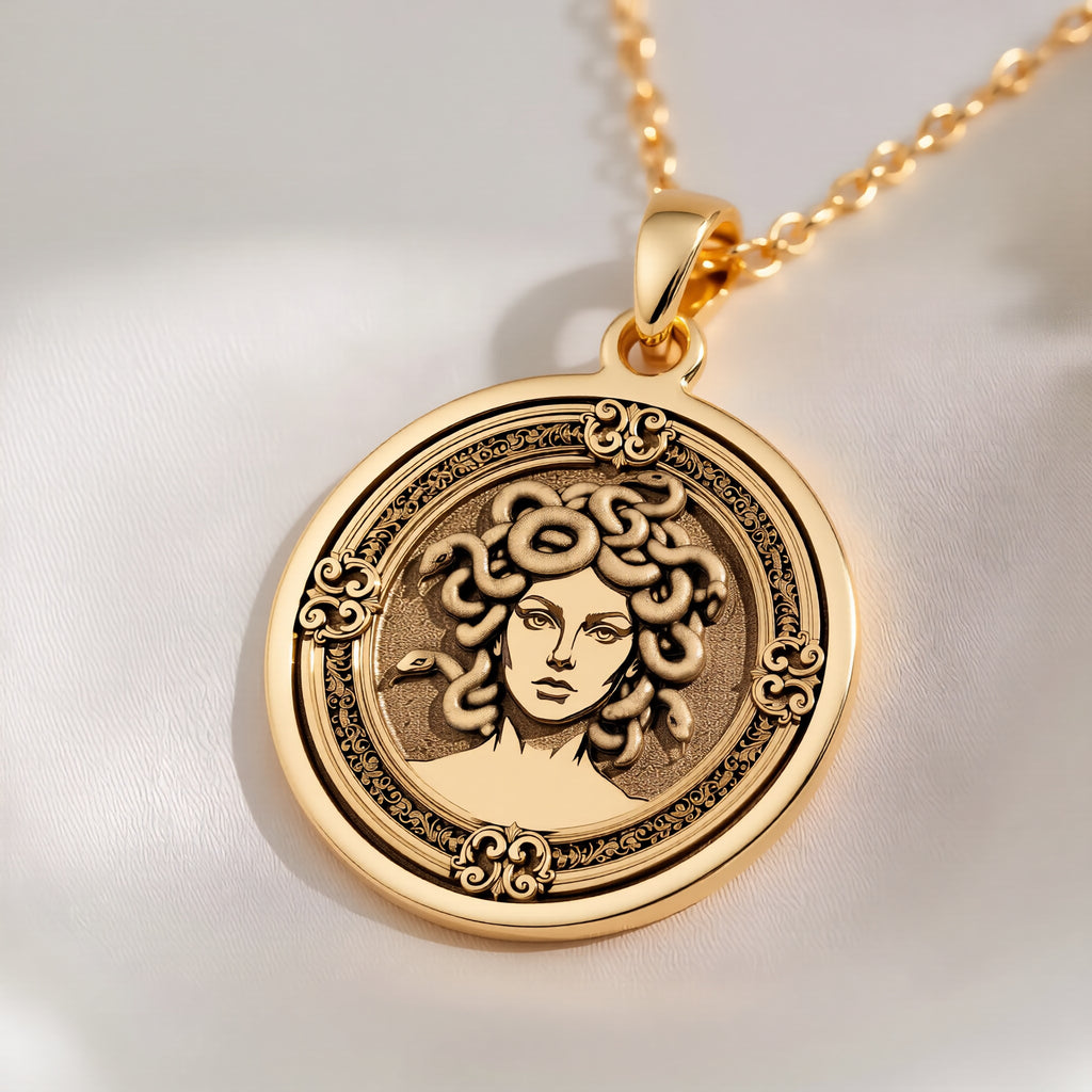Medusa Necklace: Snake Hair Pendant, Feminist Power Talisman, Greek Myth Jewelry - View 200