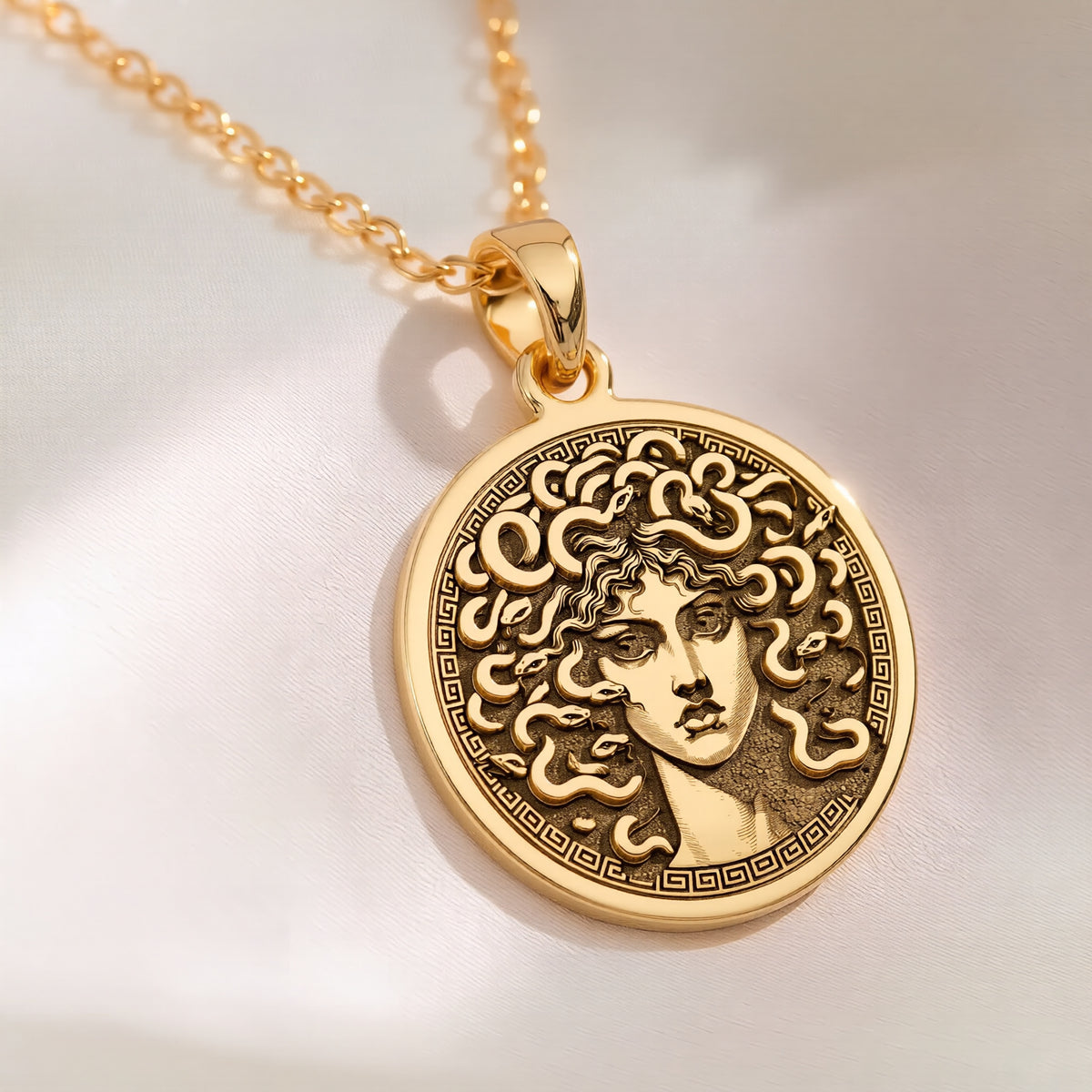 Medusa Pendant: with gorgon head greek myth mythology amulet talisman amulet - View 48