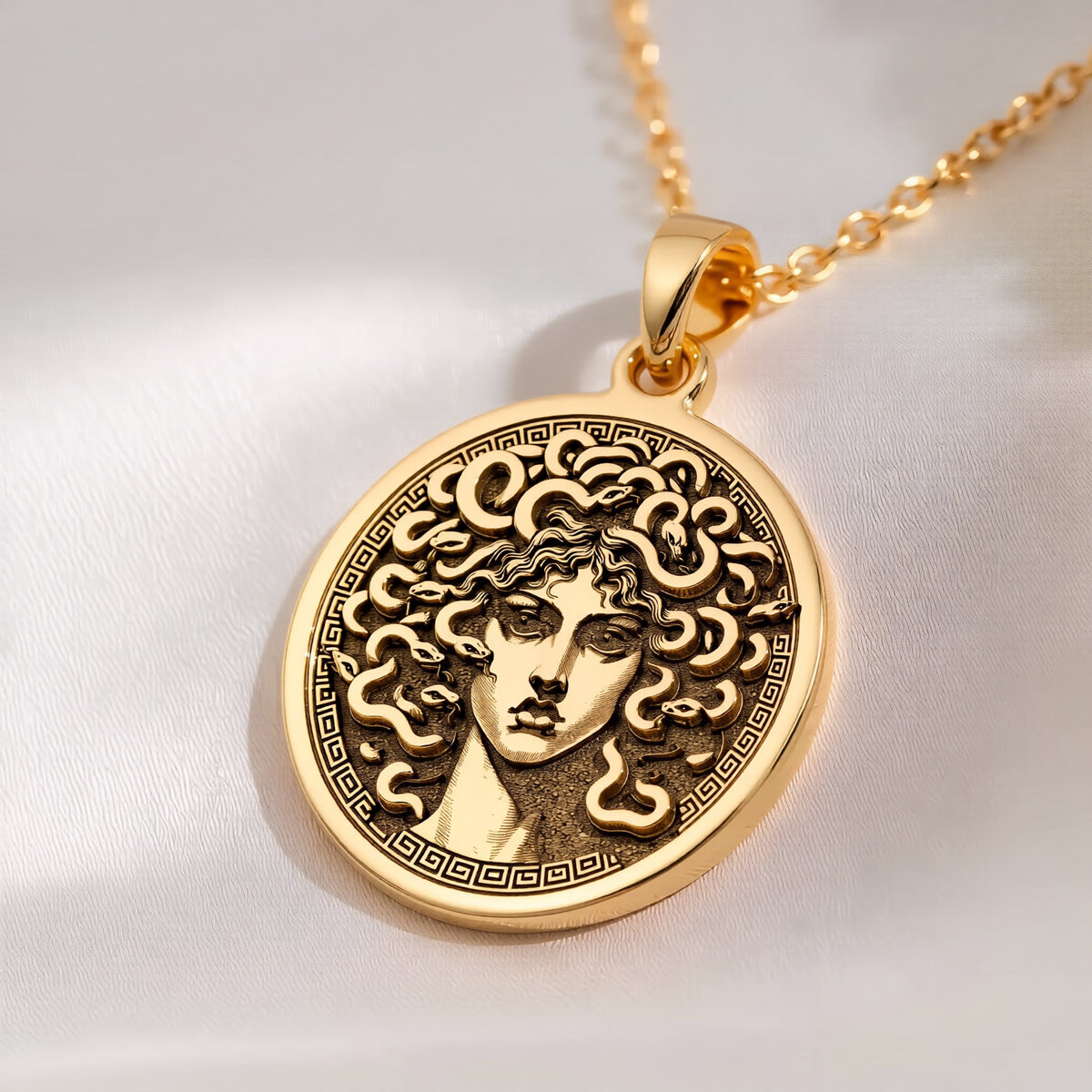 Medusa Pendant: with gorgon head greek myth mythology amulet talisman amulet - View 214