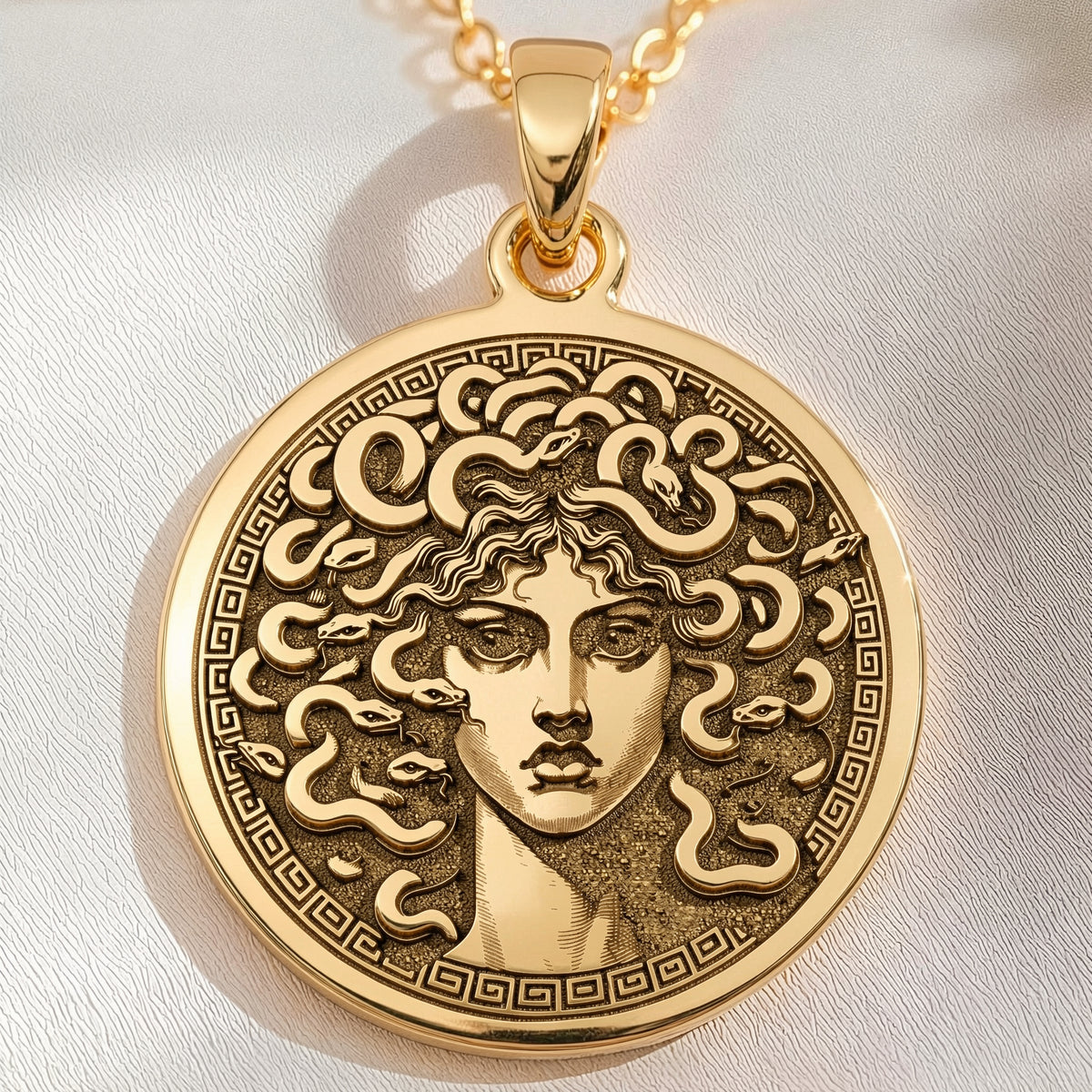 Medusa Pendant: with gorgon head greek myth mythology amulet talisman amulet - View 214