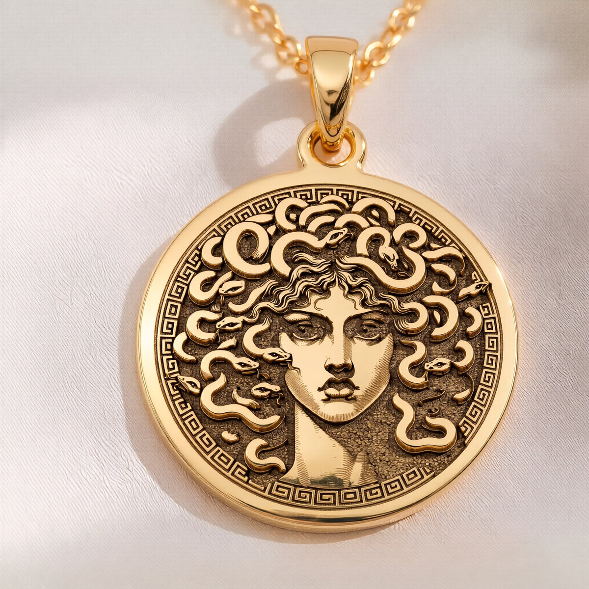 Medusa Pendant: with gorgon head greek myth mythology amulet talisman amulet - View 48