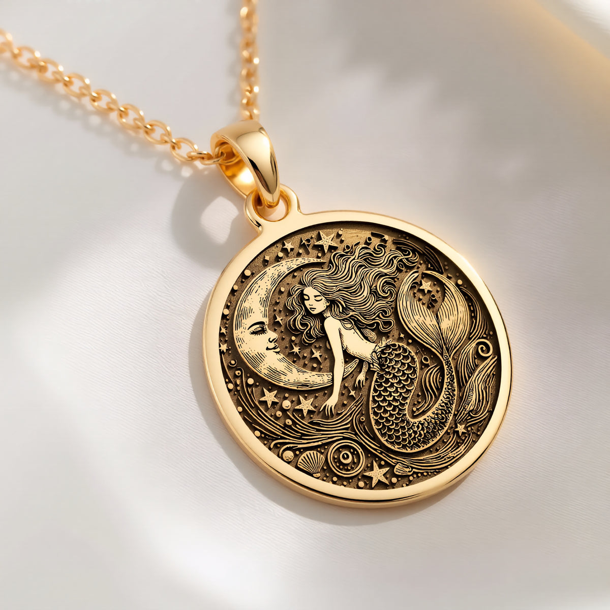 Mermaid Necklace: with sea siren ocean goddess talisman amulet collectible - View 102