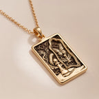 Metamorphosis Transformation Necklace | 14K Solid Gold - Rebirth Spiritual Symbol Art Inspired