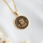 Minos Judge of the Dead Pendant | 14K Solid Gold - Ancient Mythology Protection Talisman