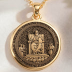Minos Judge of the Dead Pendant | 14K Solid Gold - Ancient Mythology Protection Talisman