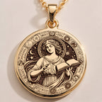 Mnemosyne Goddess Memory Wisdom Pendant | 14K Gold & Silver Options - Ancient Mythology Muse Gift - Image 2