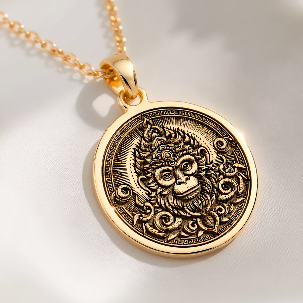 Sun Wukong Necklace: with bajrangbali monkey god amulet talisman spiritual - View 214
