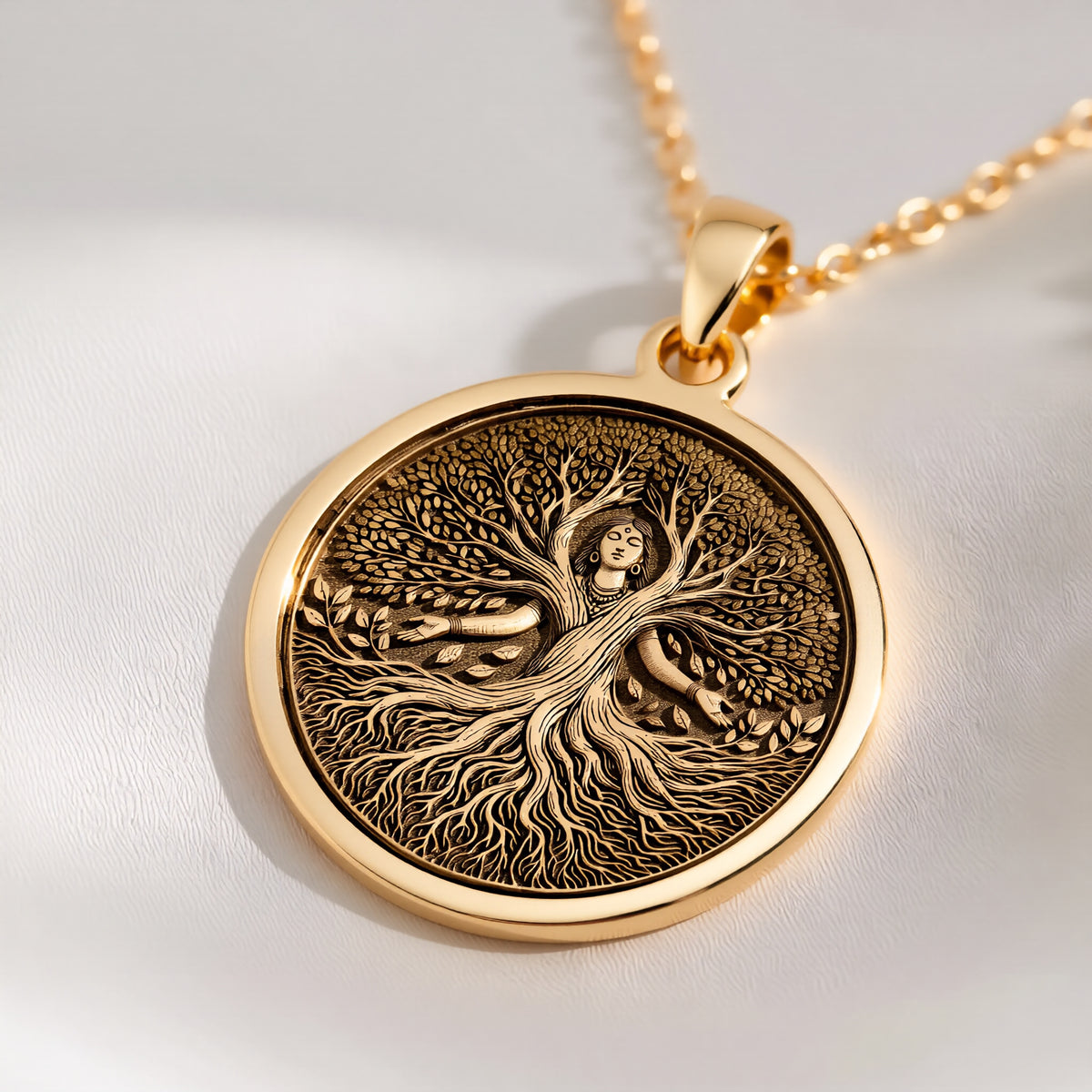 Tree of Life Necklace: with tree of life roots and branches talisman amulet - View 214
