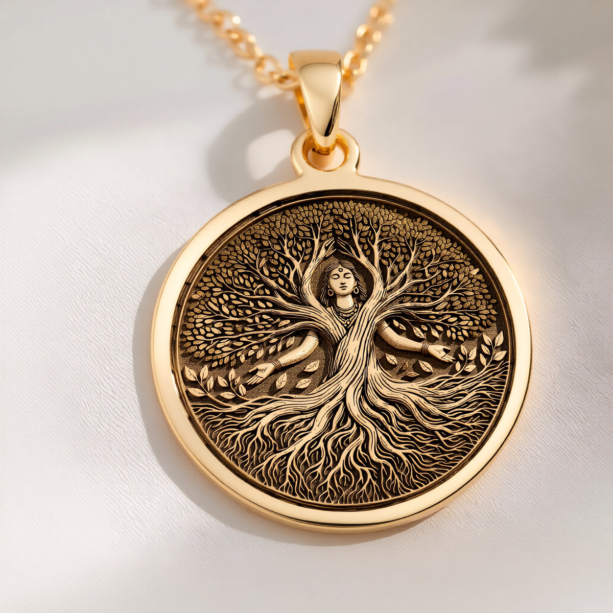 Tree of Life Necklace: with tree of life roots and branches talisman amulet - View 214