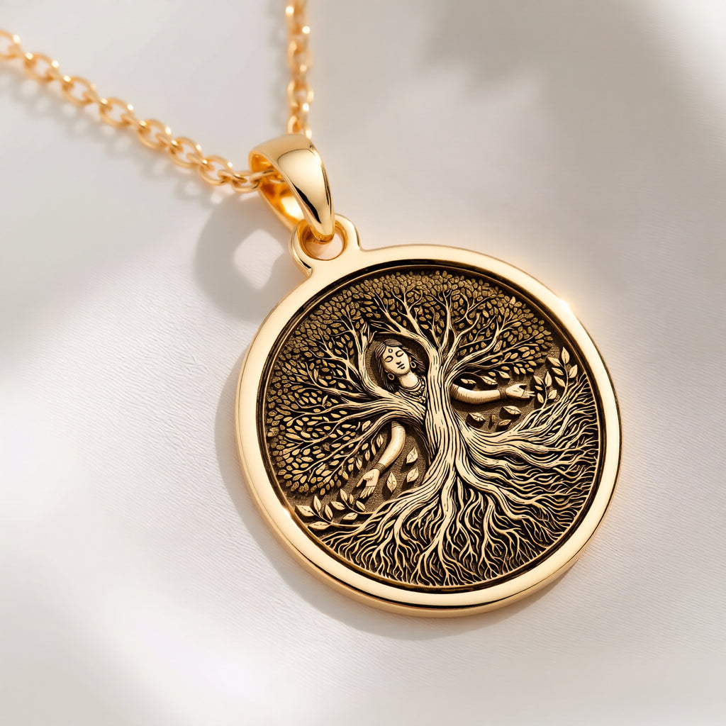 Tree of Life Necklace: with tree of life roots and branches talisman amulet - View 214