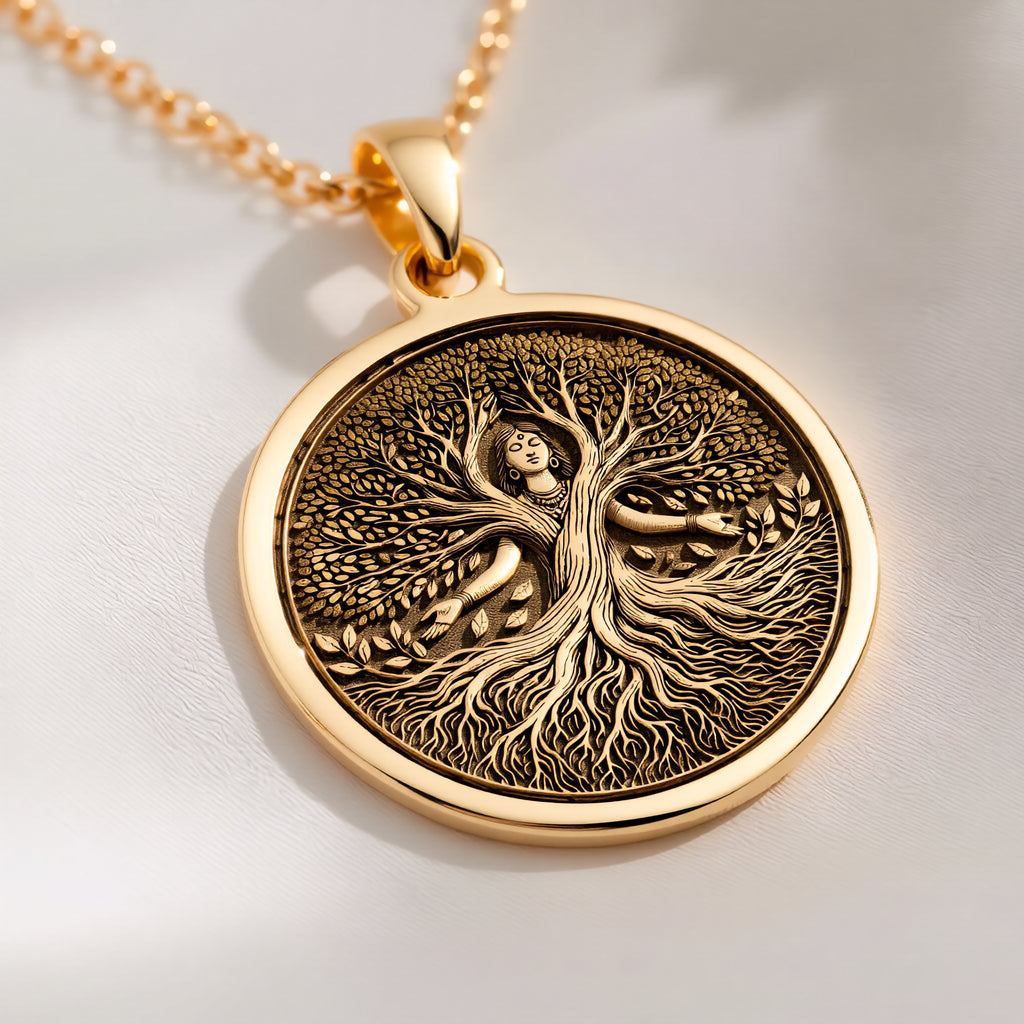 Tree of Life Necklace: with tree of life roots and branches talisman amulet - View 214