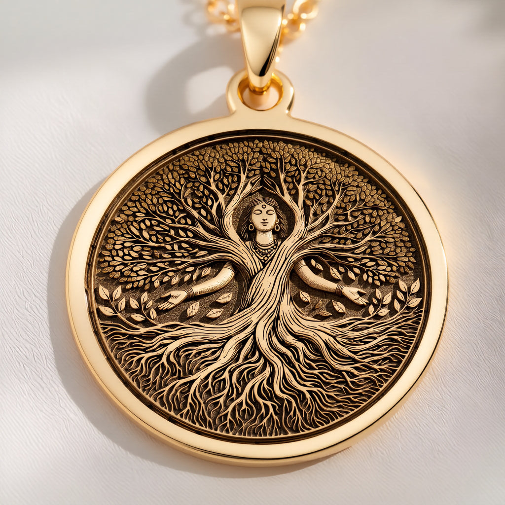Tree of Life Necklace: with tree of life roots and branches talisman amulet - View 214